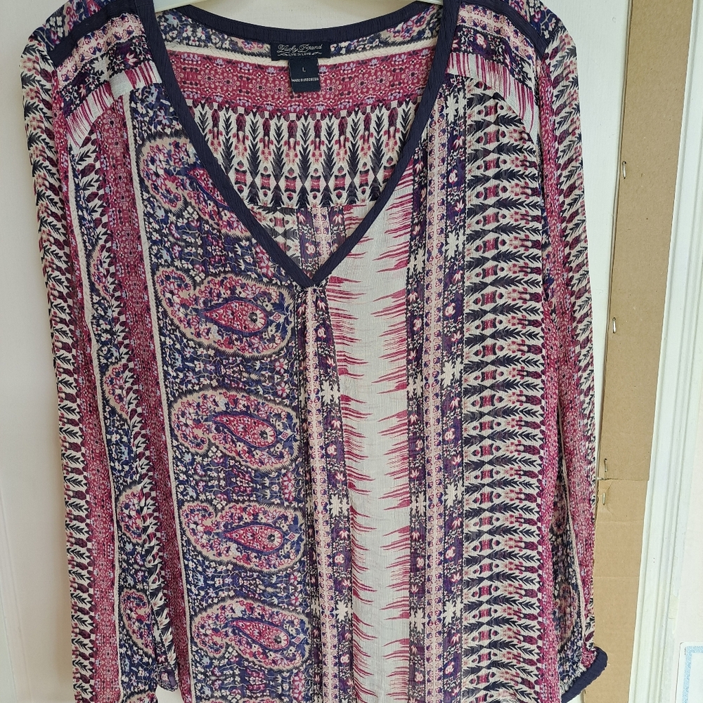 Lucky Brand Patterned Blouse
